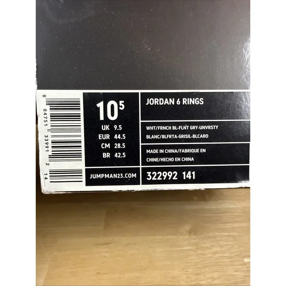 Size 10.5 - Jordan 6 Rings Flint - 322992-141 OG Box